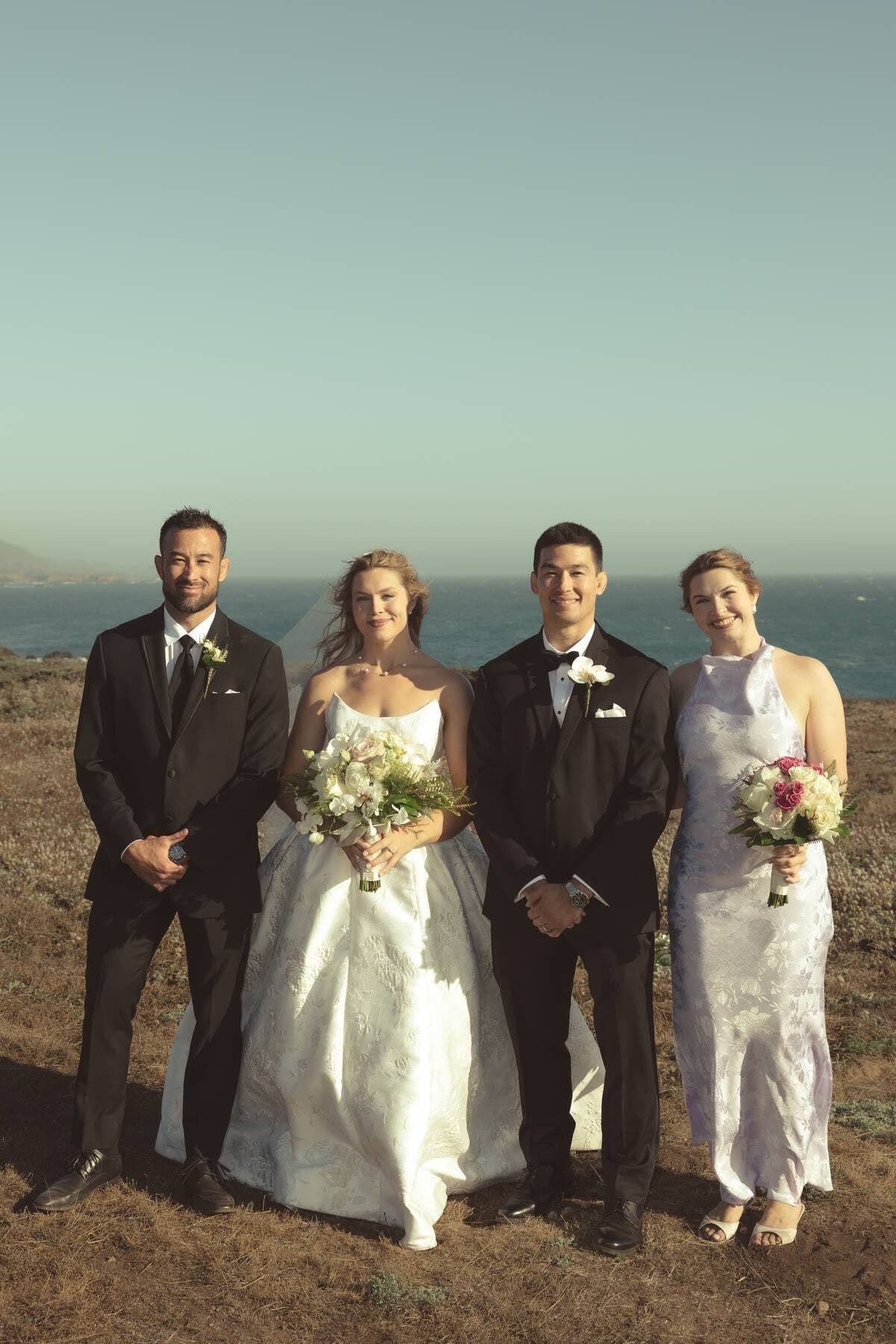 Family portraits on the bluff at The Sea Ranch