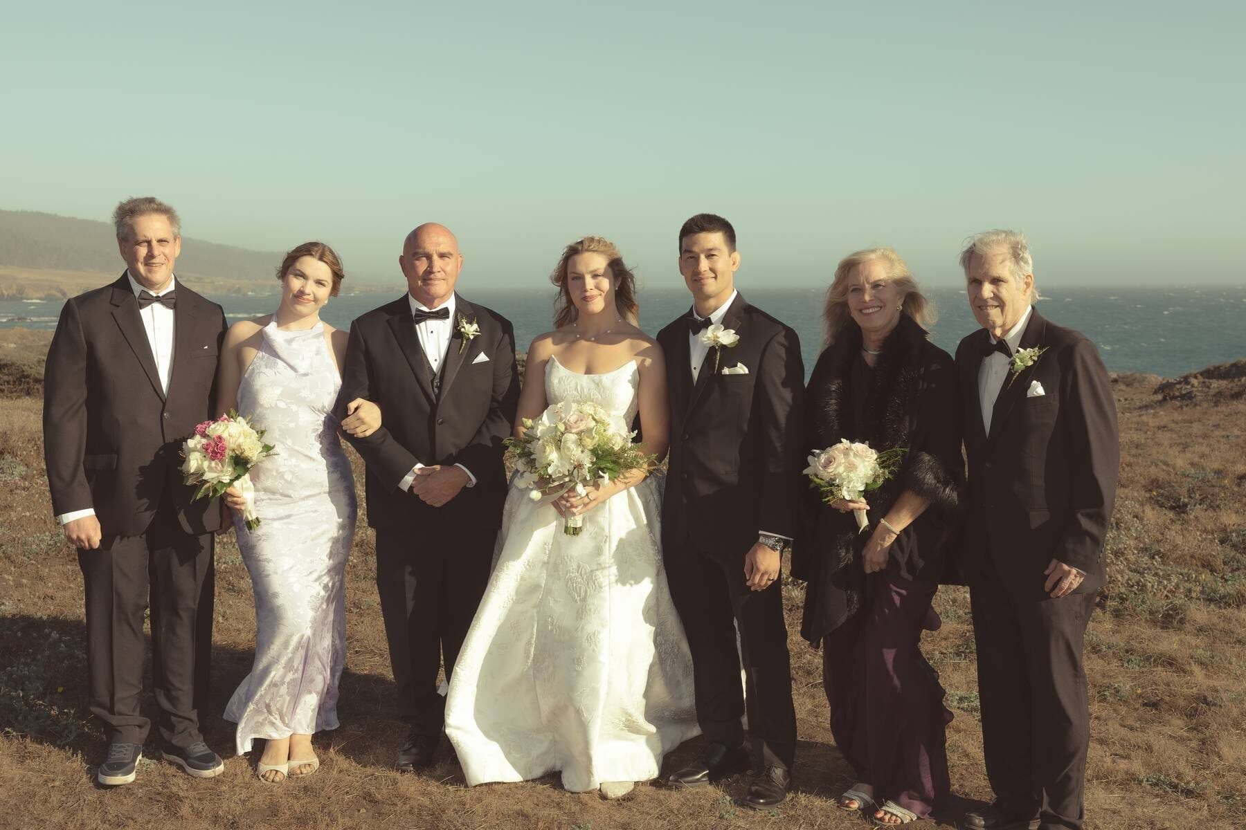 Family portraits on the bluff at The Sea Ranch