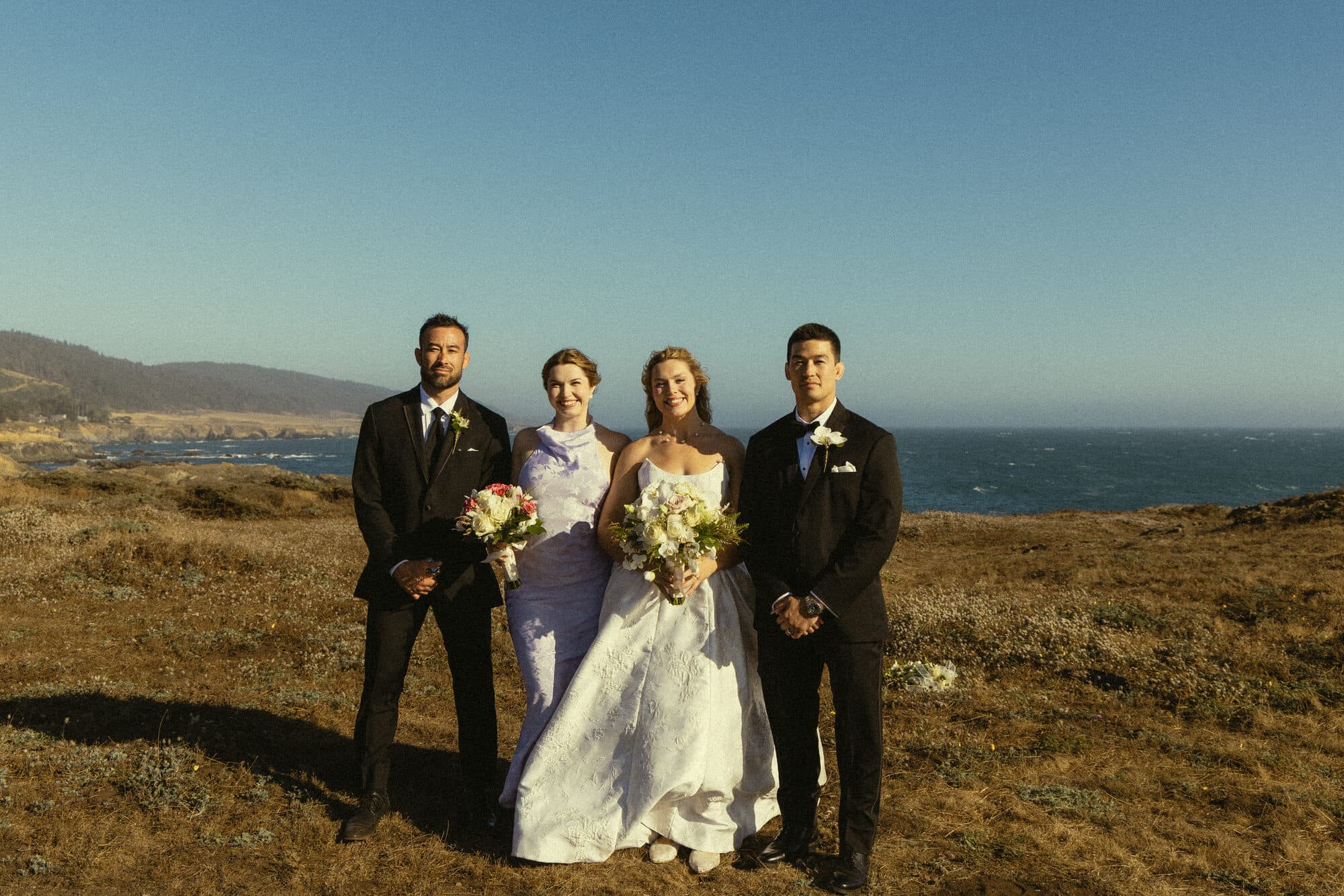 Family portraits on the bluff at The Sea Ranch