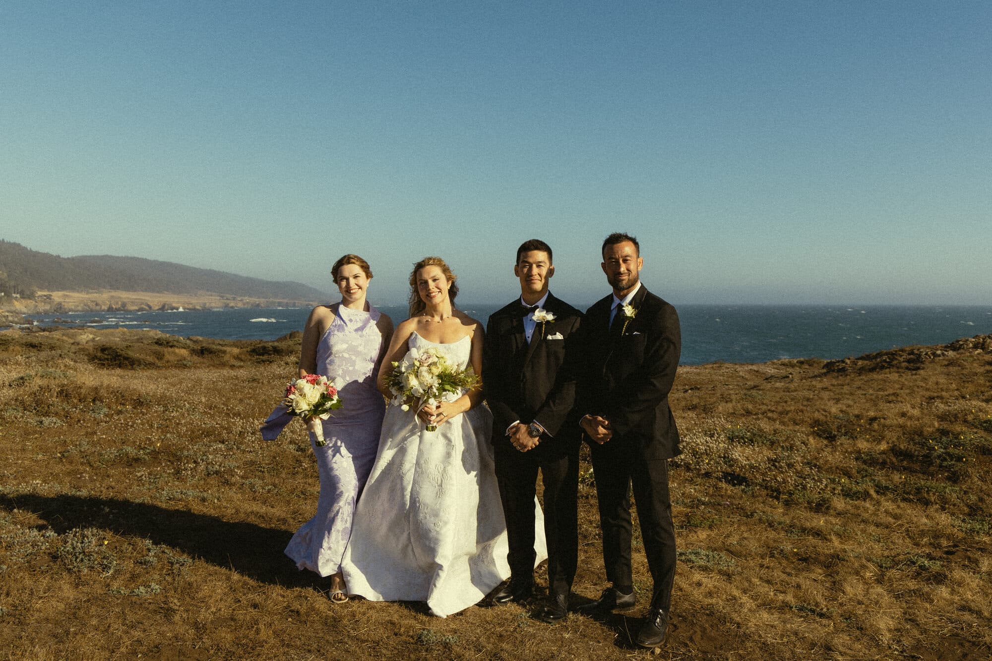 Family portraits on the bluff at The Sea Ranch