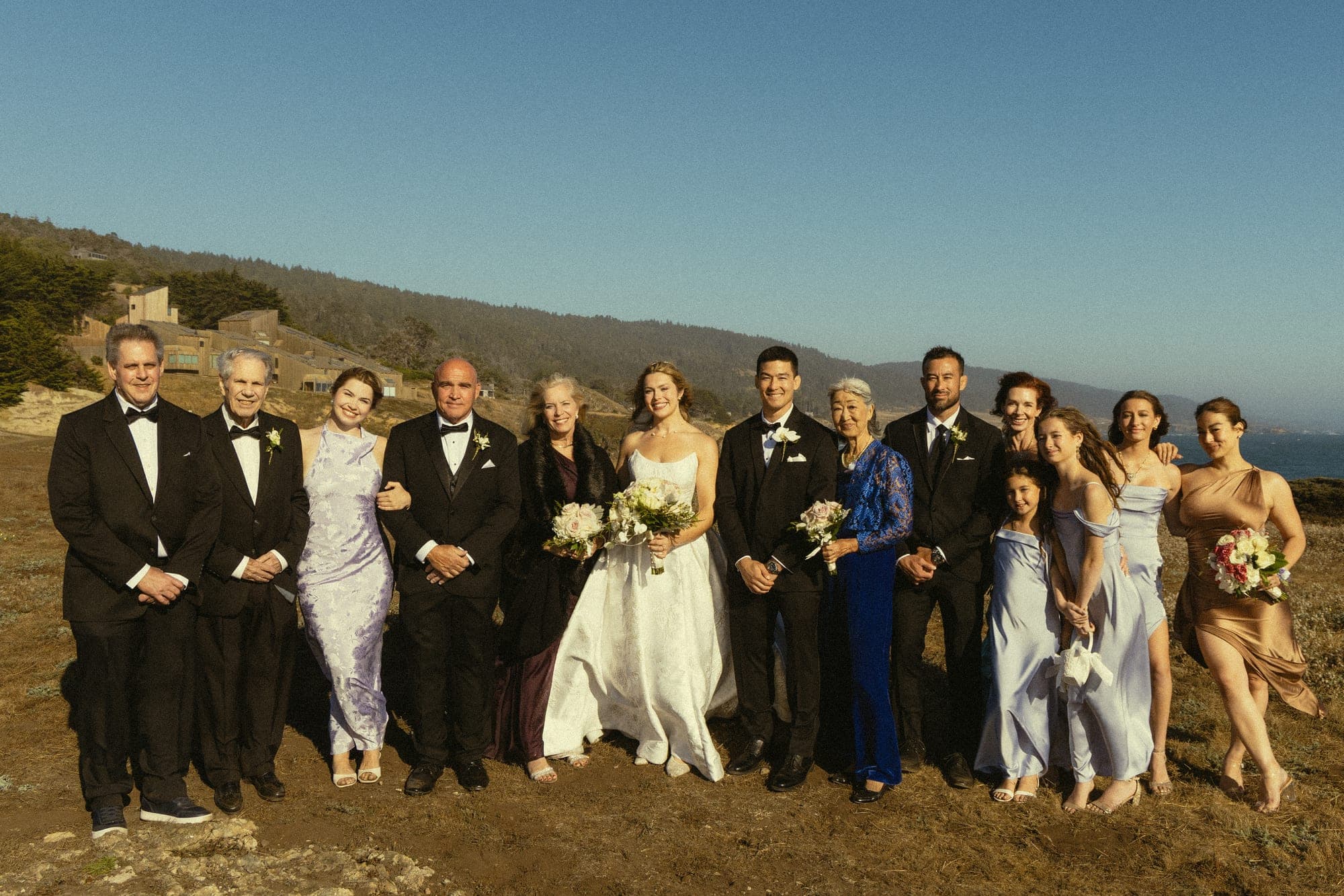 Family portraits on the bluff at The Sea Ranch