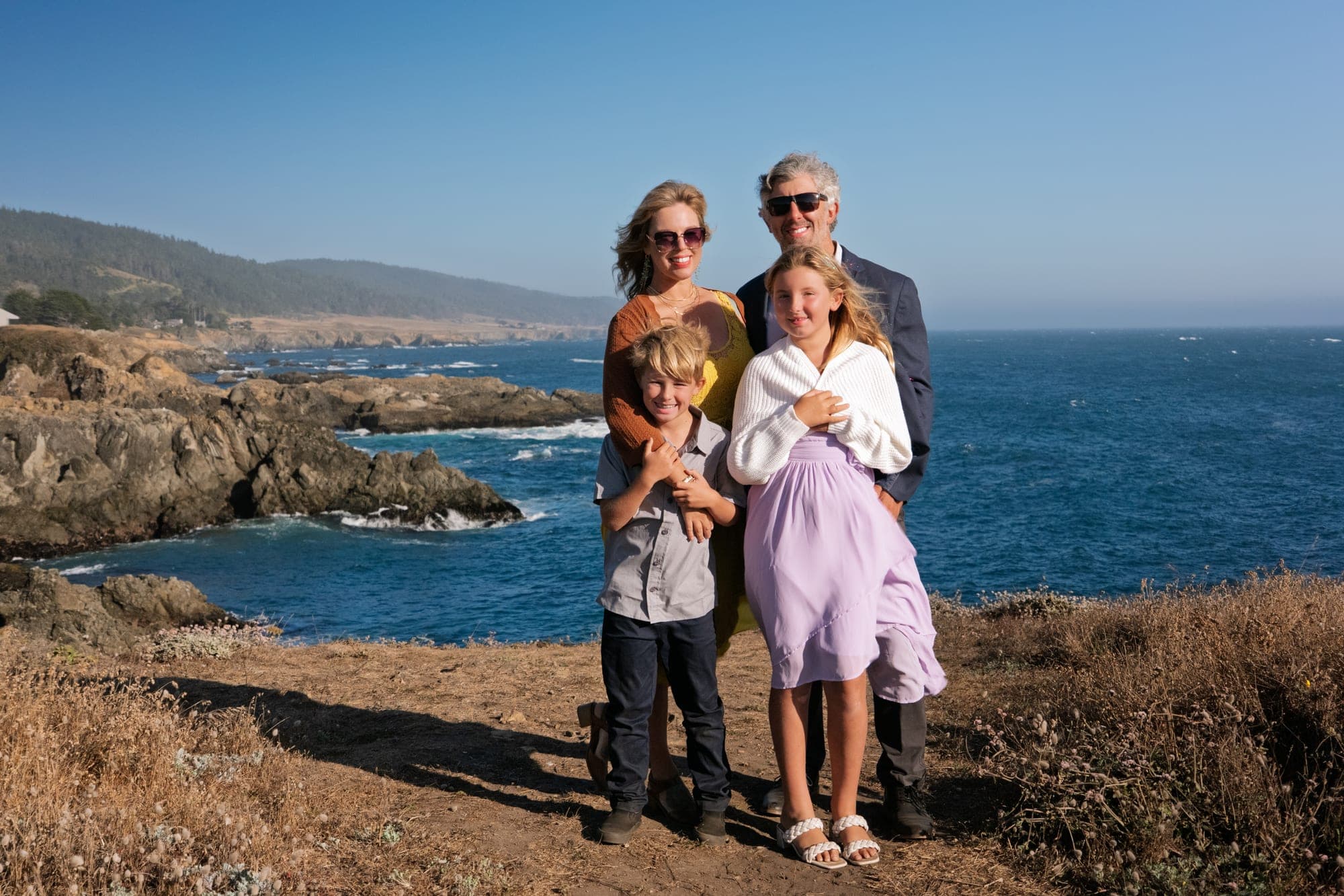 Guests on the bluff at The Sea Ranch