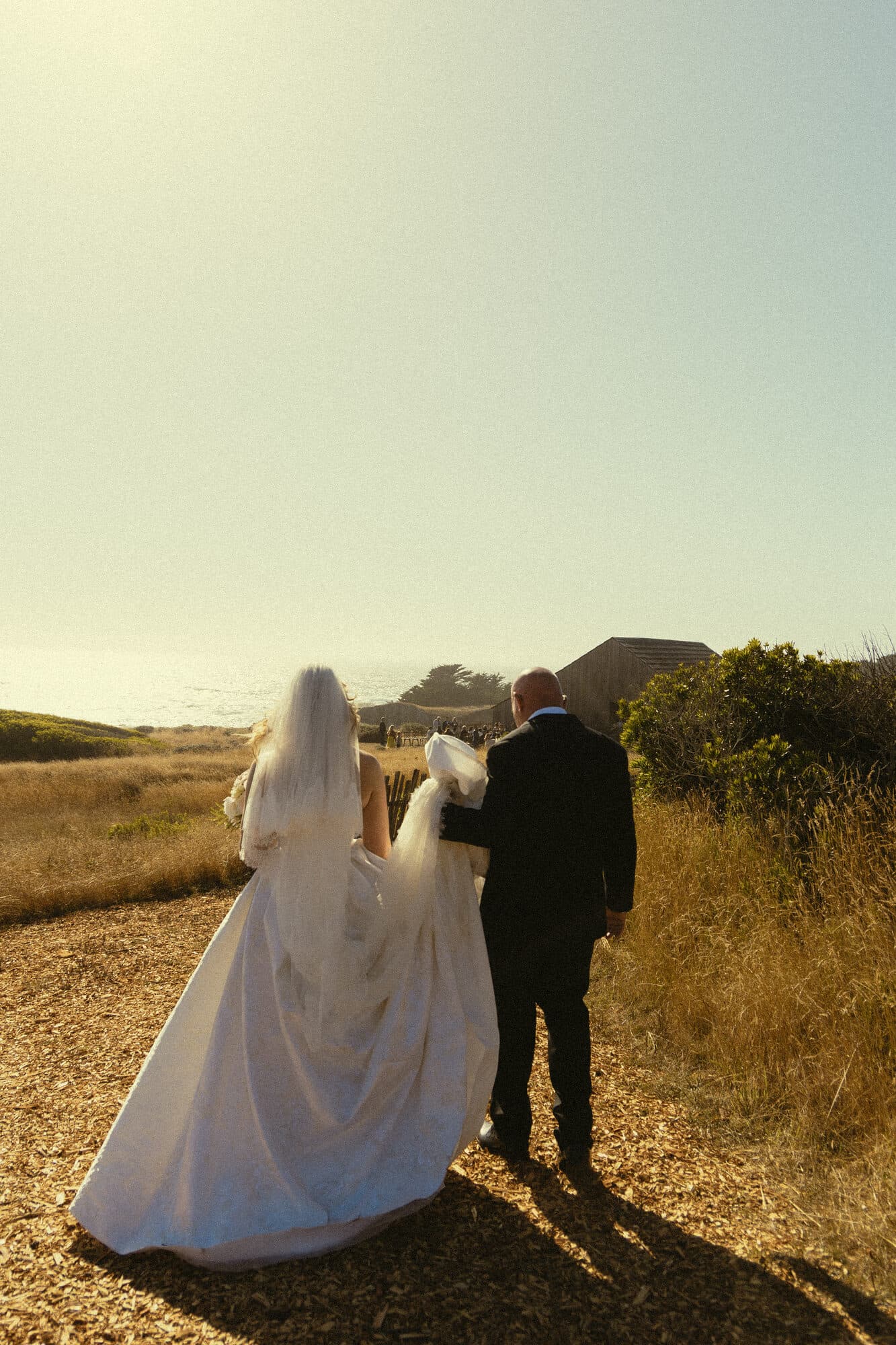 Ceremony on the bluff at The Sea Ranch