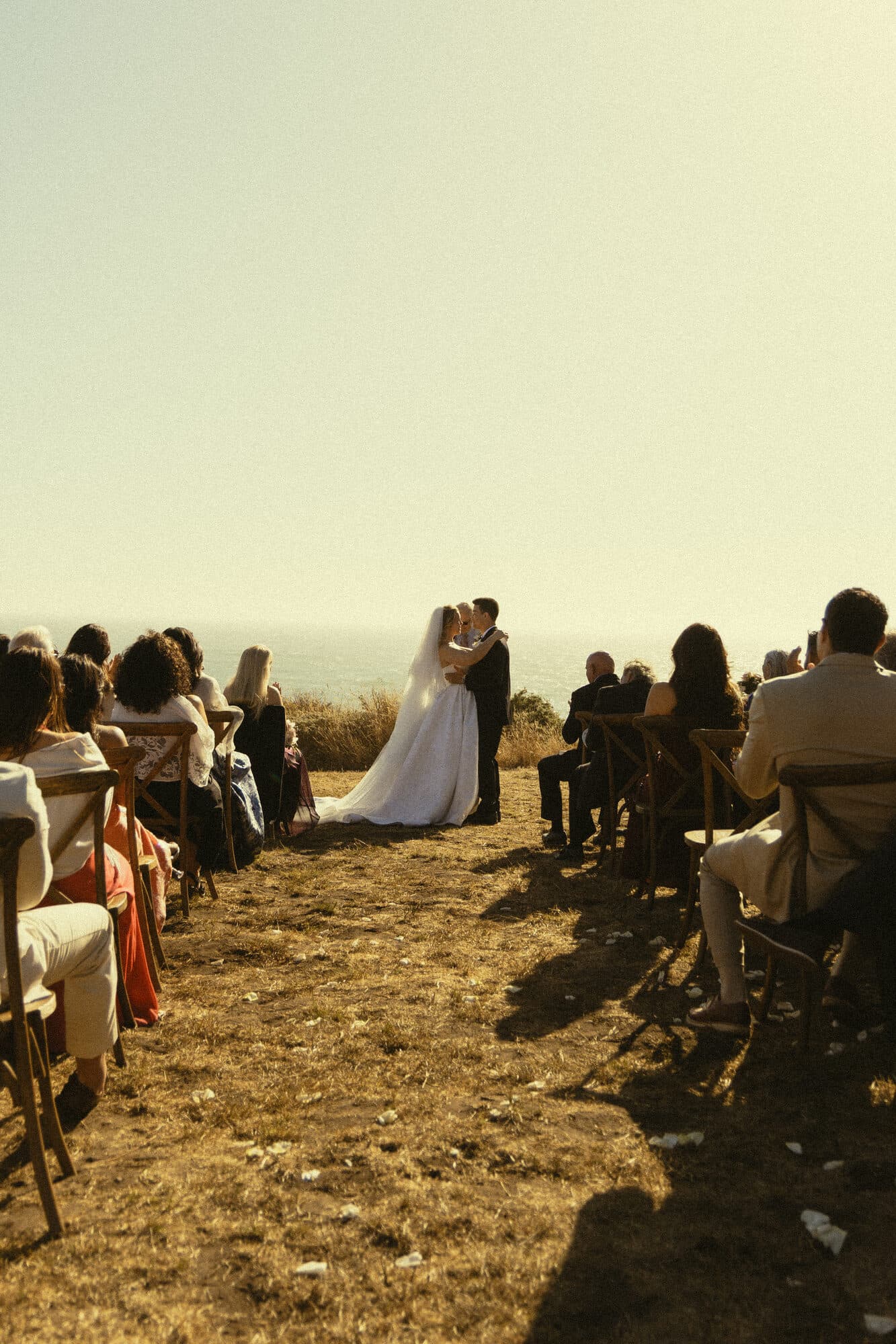 Ceremony on the bluff at The Sea Ranch