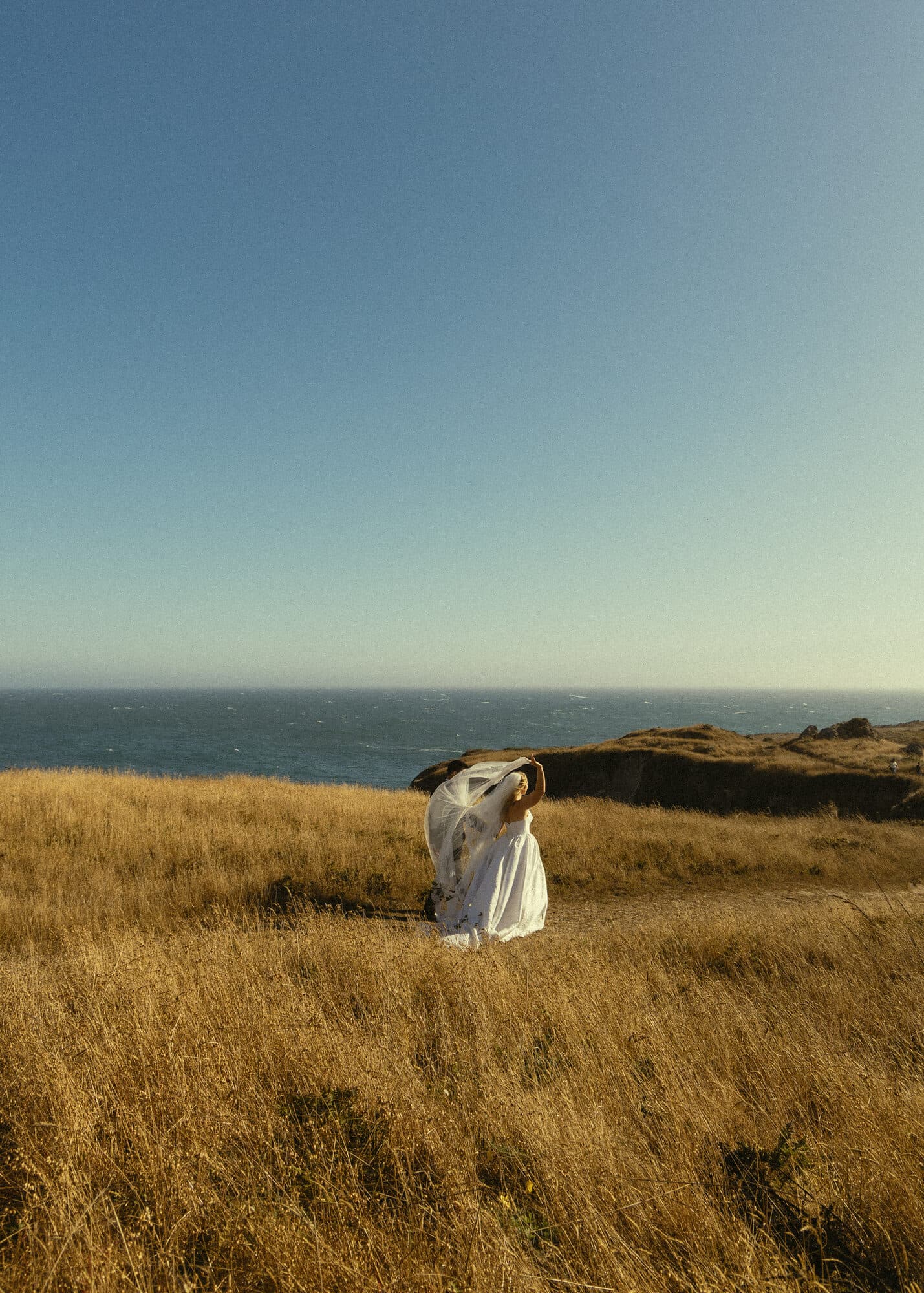Ceremony on the bluff at The Sea Ranch