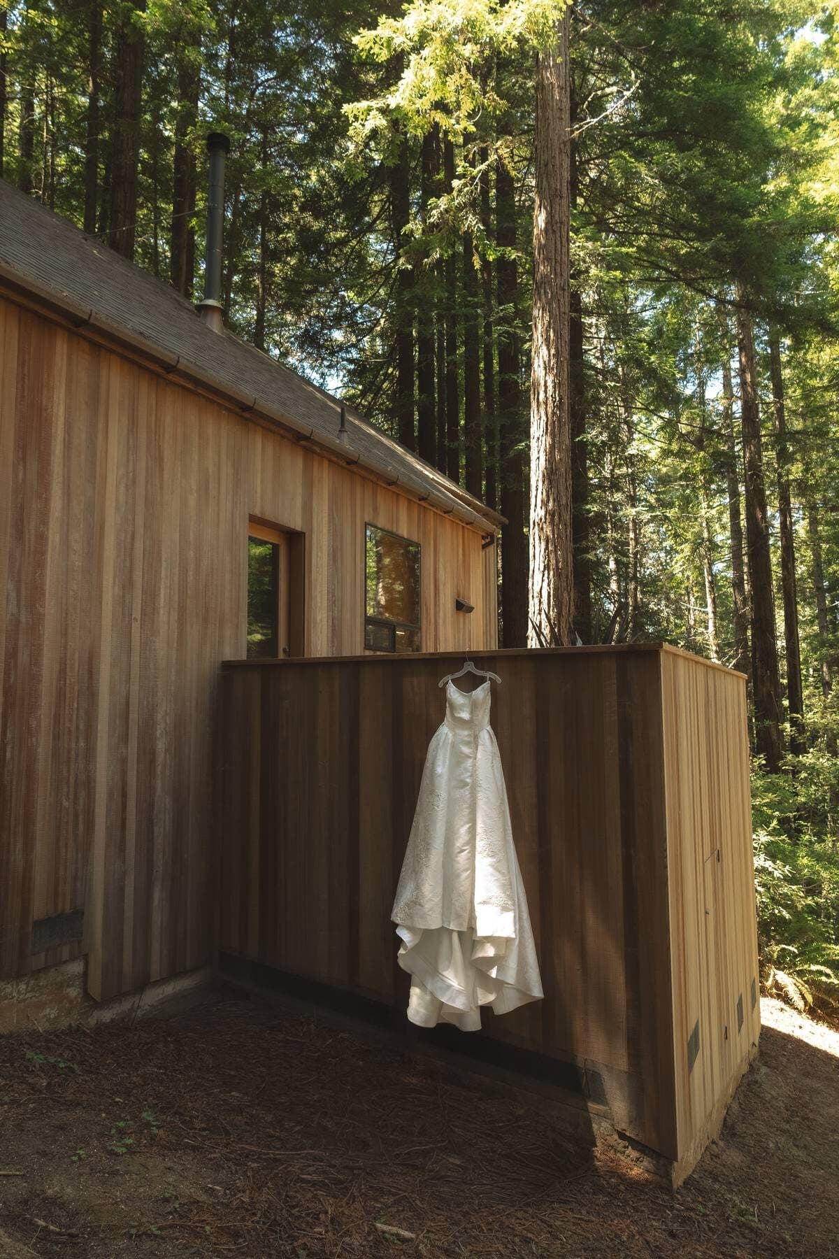 Before the ceremony at The Sea Ranch