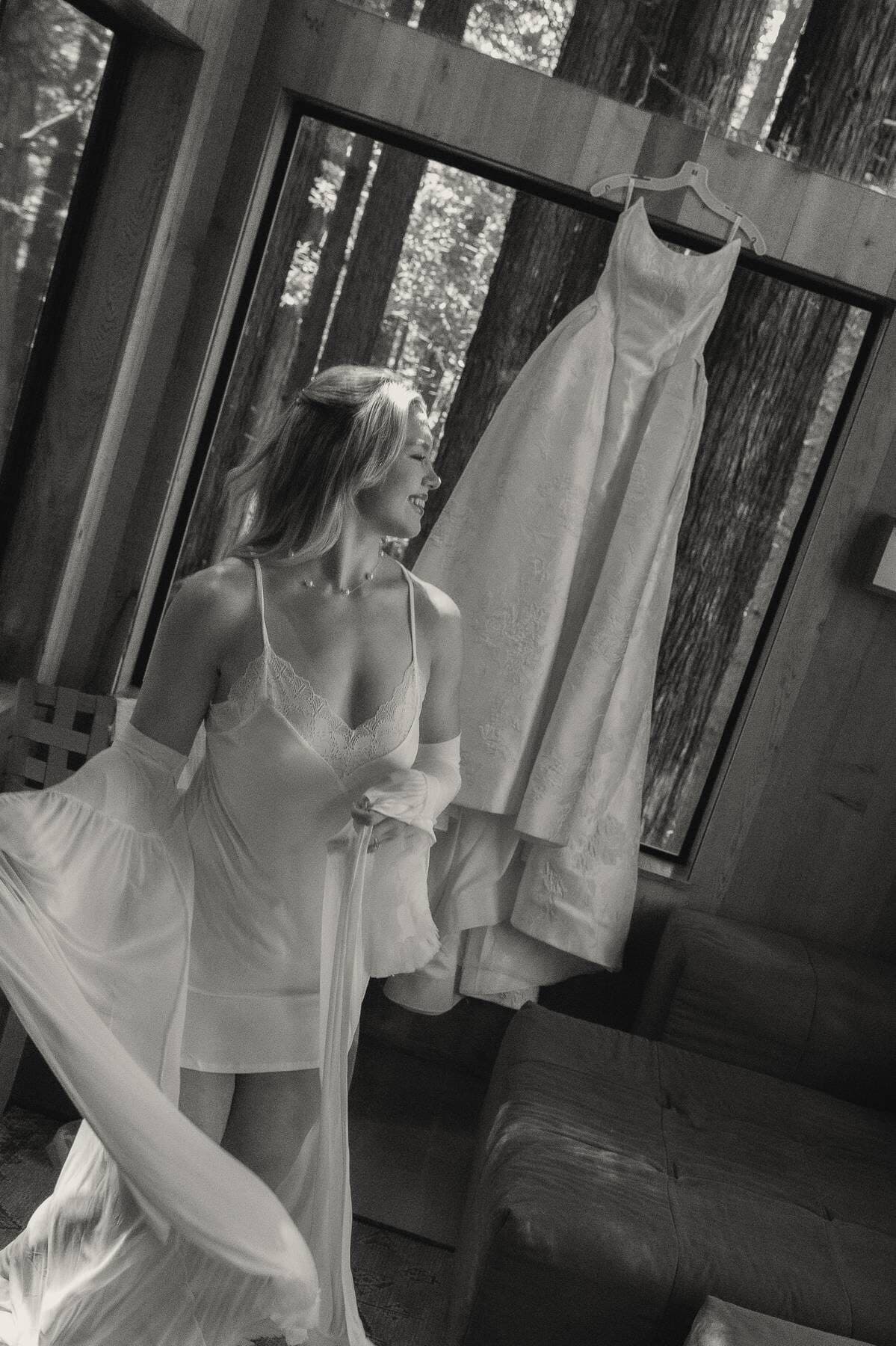 Before the ceremony at The Sea Ranch