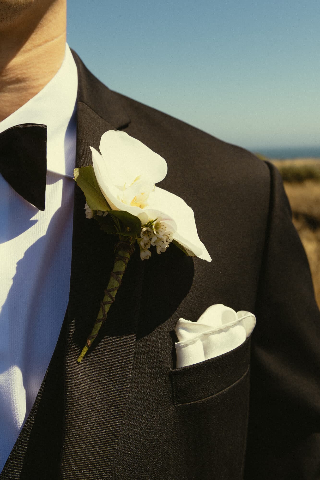 Before the ceremony at The Sea Ranch