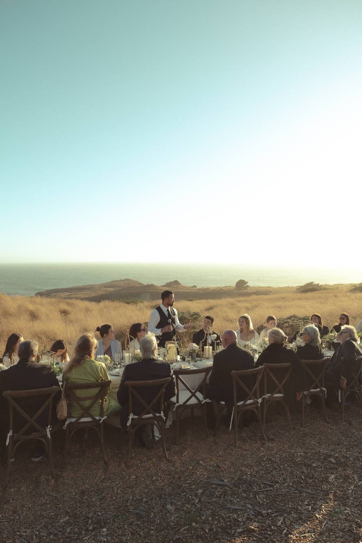 Wedding dinner at The Sea Ranch
