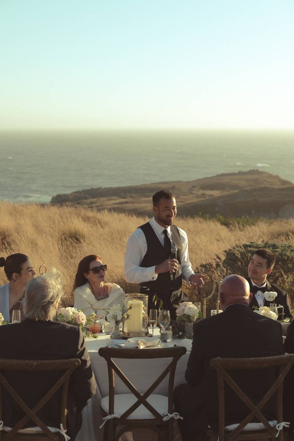 Wedding dinner at The Sea Ranch