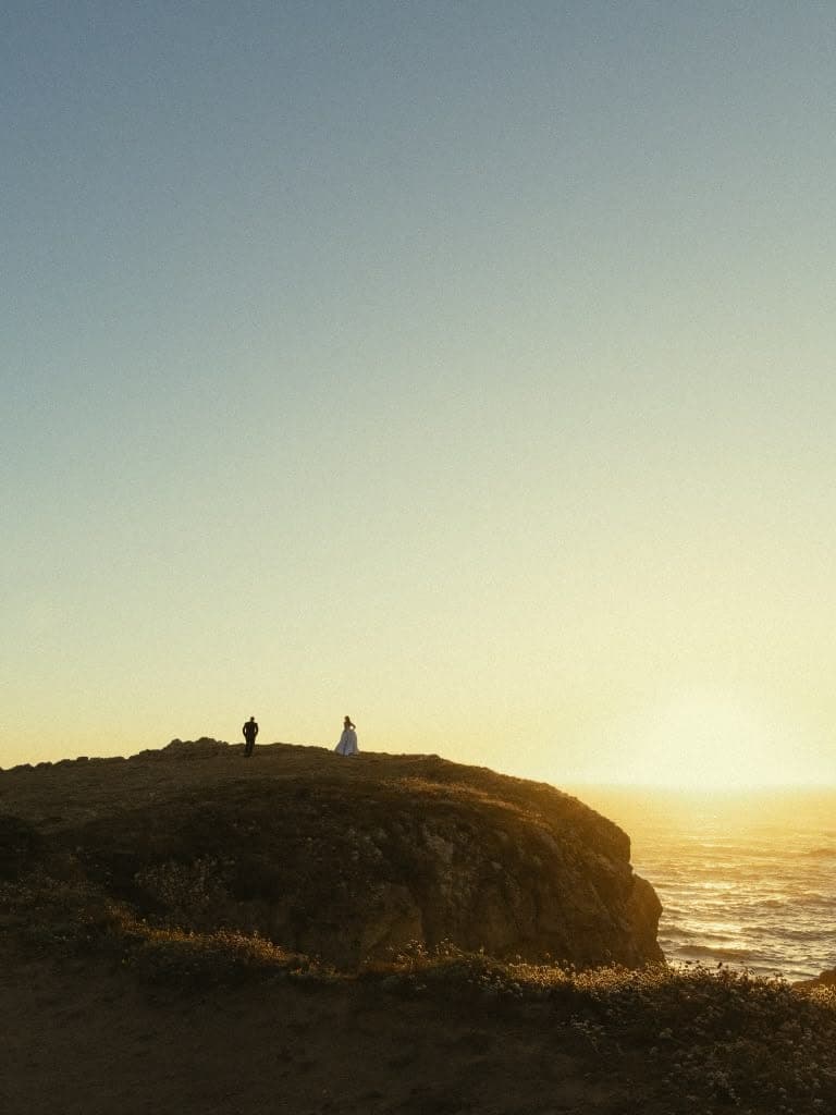 Golden hour portraits at The Sea Ranch